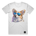 Too Cool Corgi T shirt Heather Short Sleeve