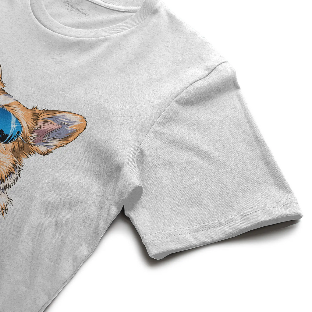 Too Cool Corgi T shirt Heather Short Sleeve