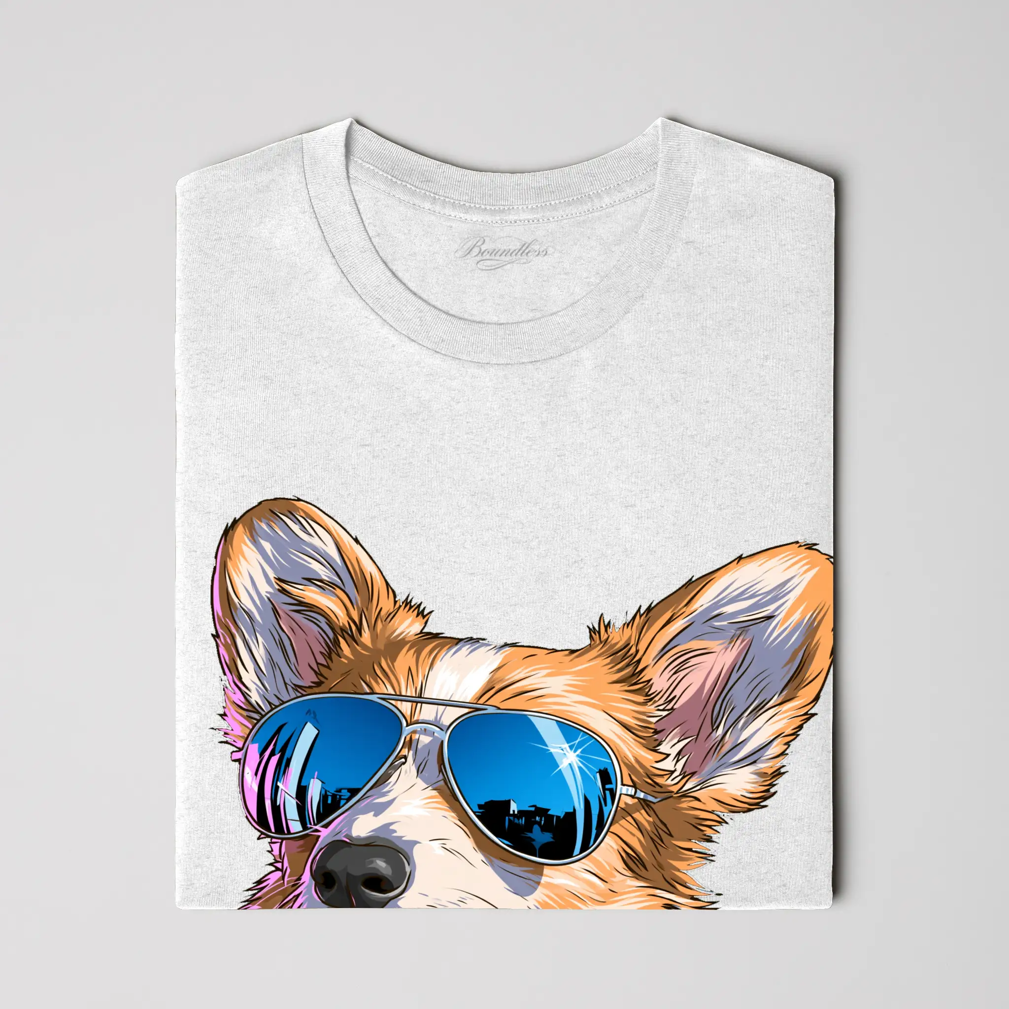 Too Cool Corgi T shirt Heather Short Sleeve