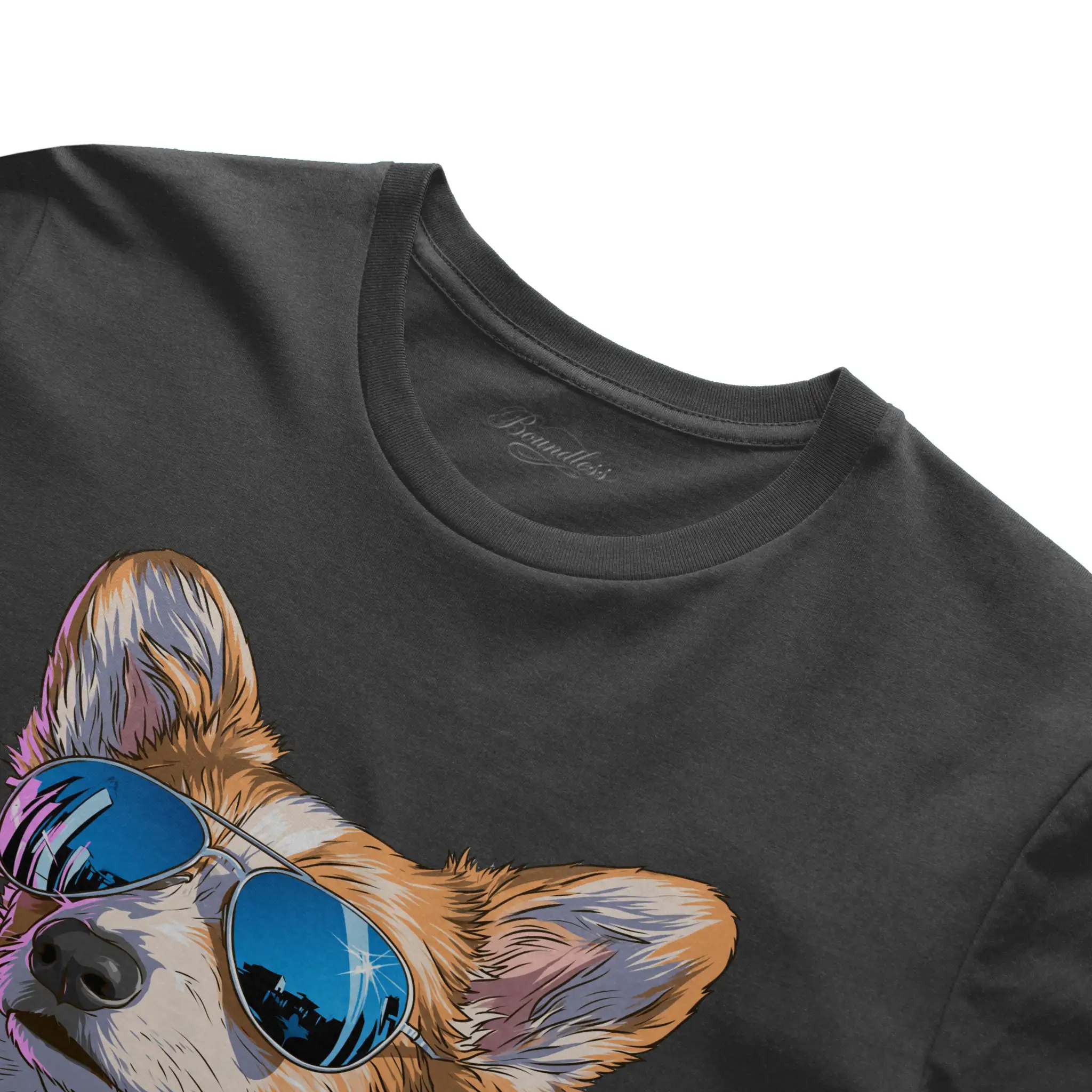 Too Cool Corgi T shirt Heather Short Sleeve