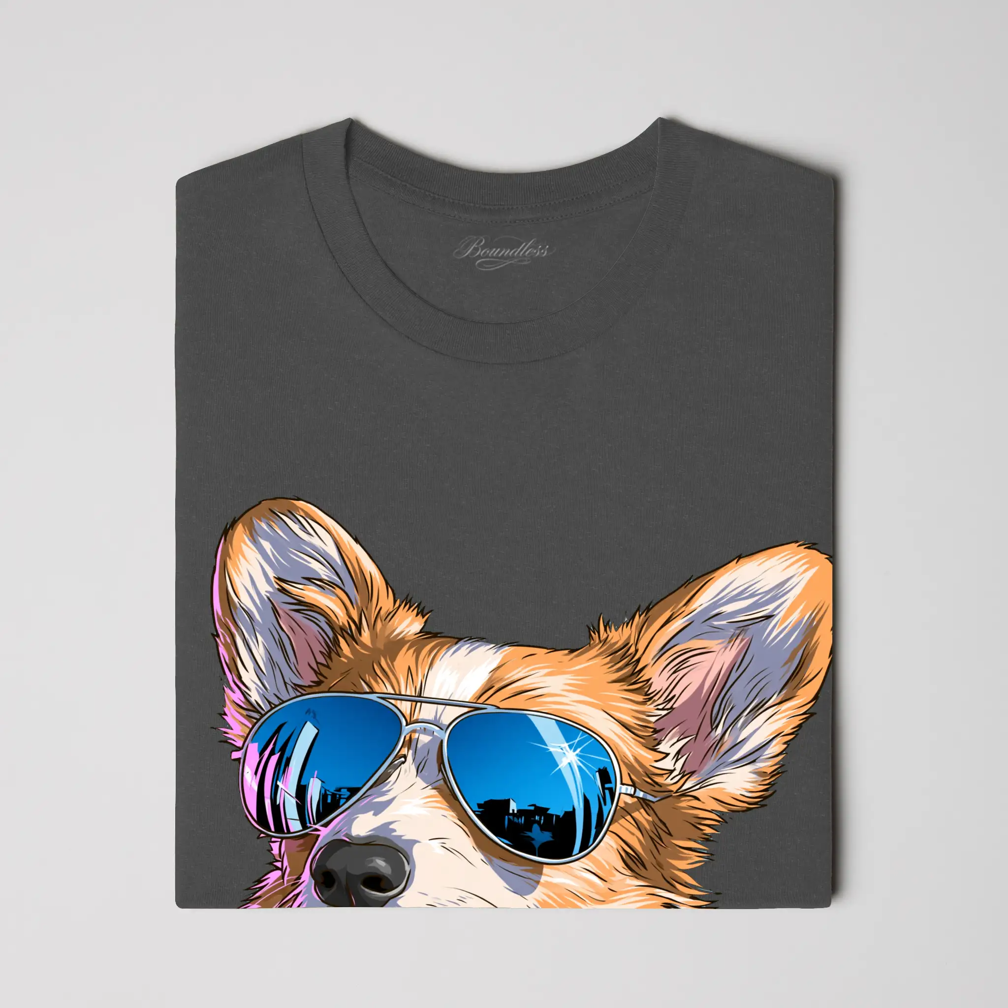 Too Cool Corgi T shirt Heather Short Sleeve