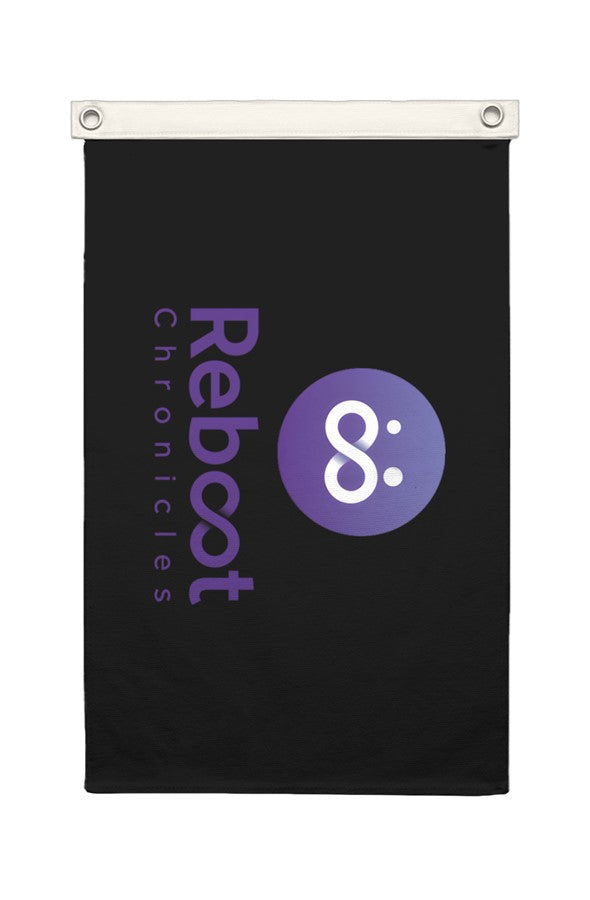 The Reboot Chronicles Canvas Flag - Bold Wall Art for Fans